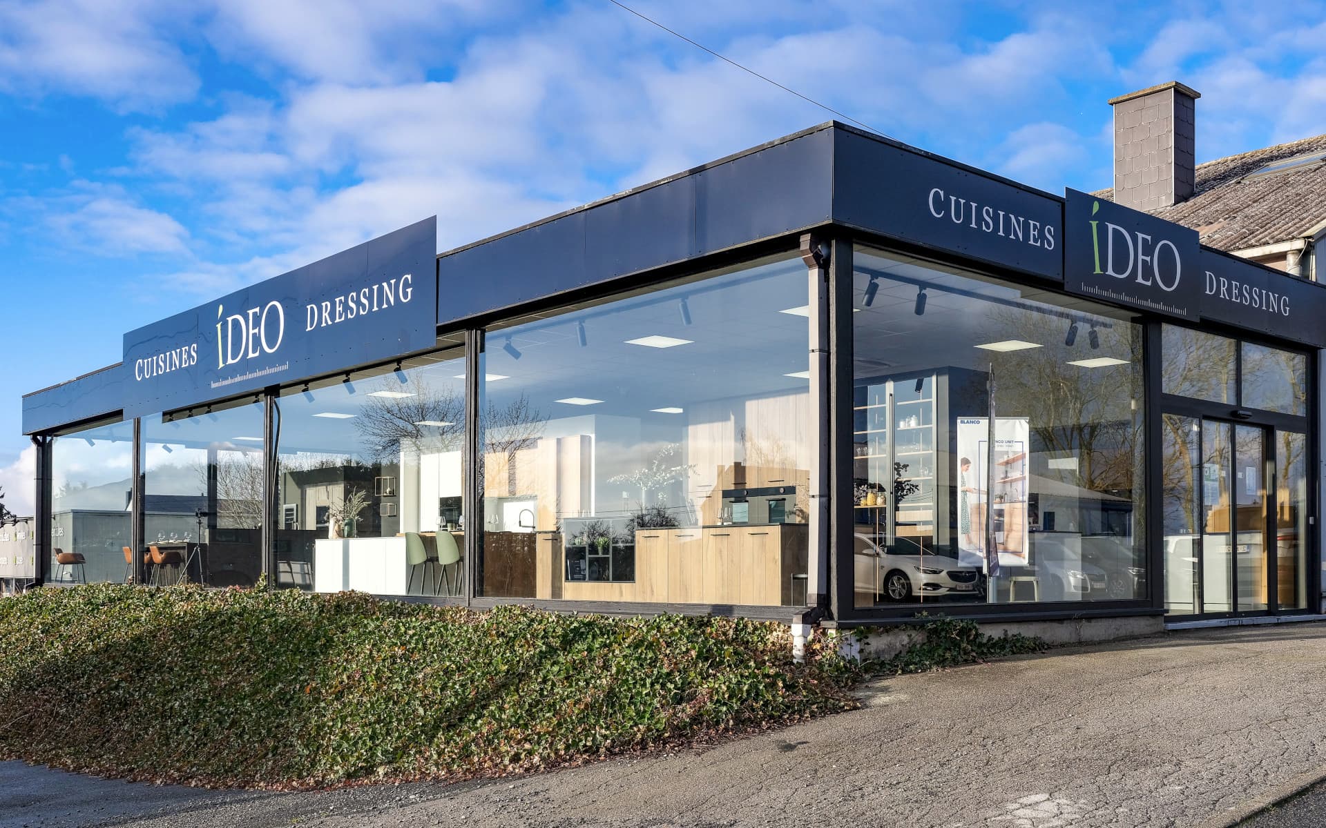 IDÉO cuisines et dressings. Showroom de Bastogne route de Wiltz