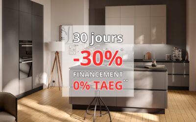 Promo 30 jours à – 30% en octobre