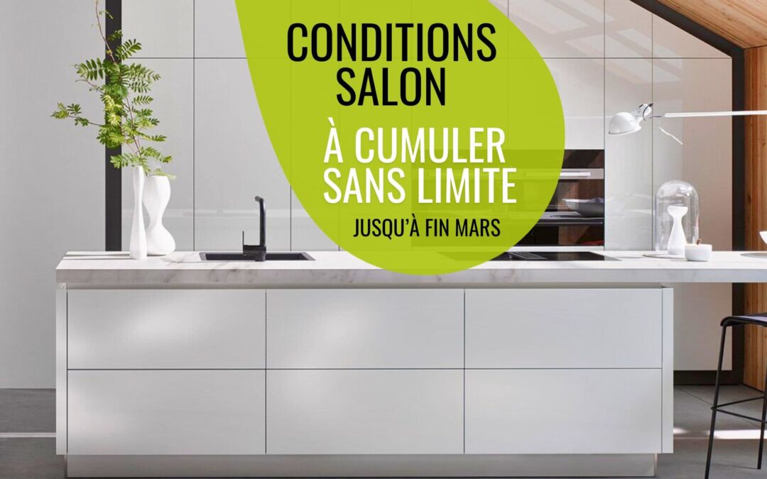 Conditions salon 2026 exclusives pour votre nouvelle cuisine IDEO
