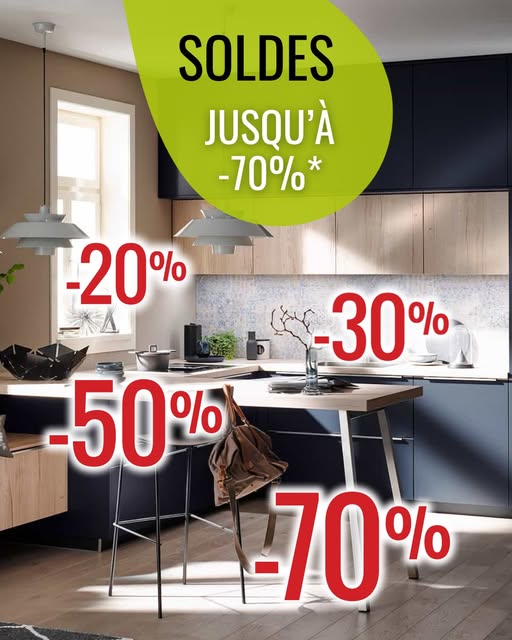 Soldes sur les cuisines équipée de janvier 2026
