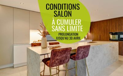 Prolongation des Conditions salon 2026 exclusives pour votre nouvelle cuisine IDEO