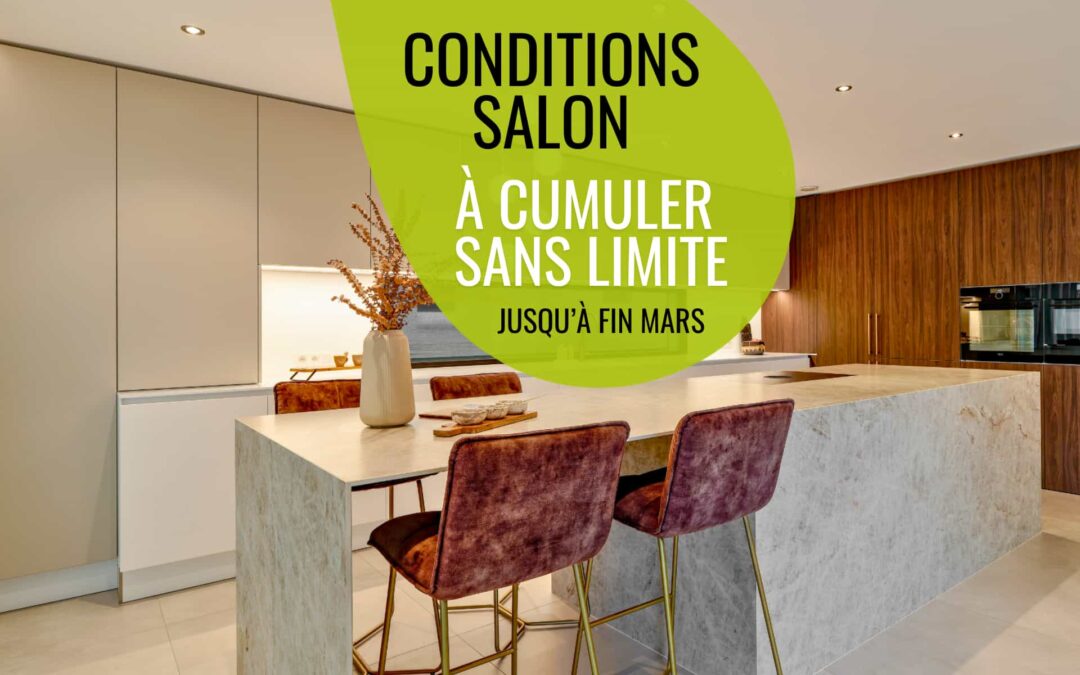 Conditions salon 2026 exclusives pour votre nouvelle cuisine IDEO